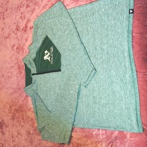 Fanatics Mens Performance Oakland Athletics Size XL Gray 1/4 Zip Pullover